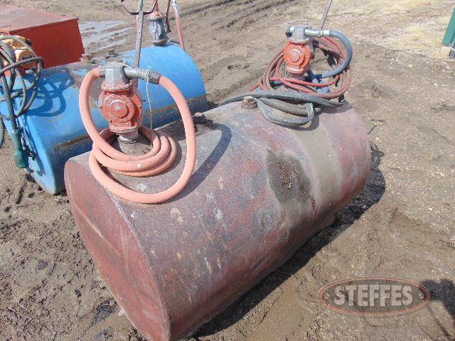 120 gal. twin compartment fuel tank, 
